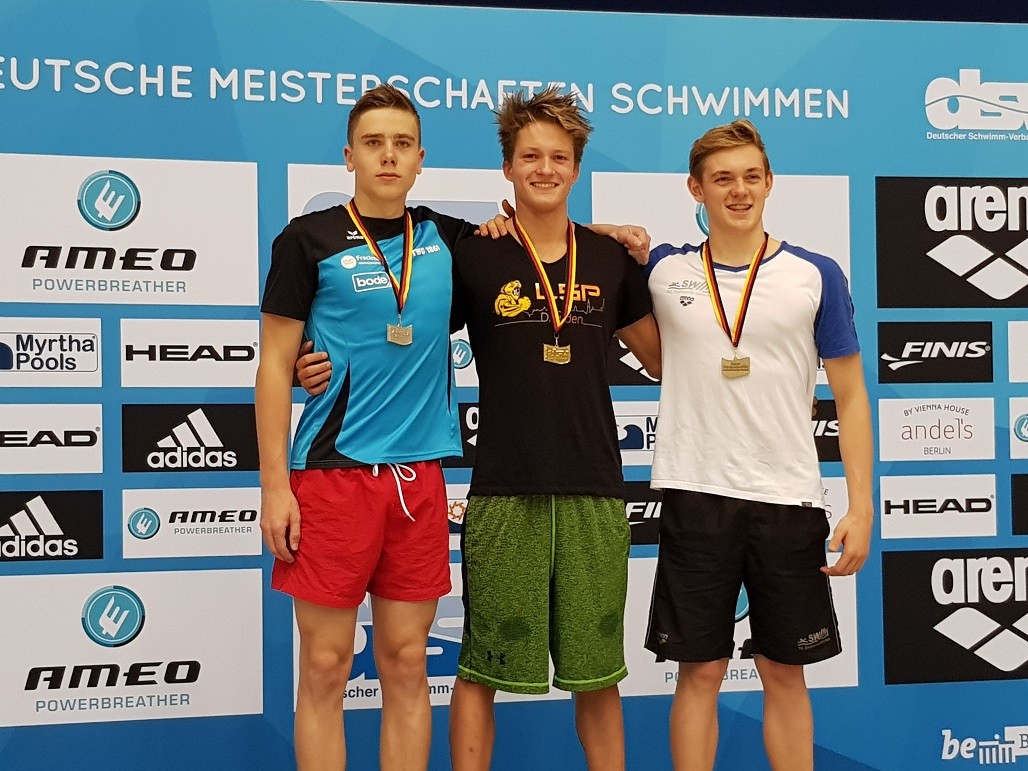Alexander Eich gewinnt die 200m Rücken. (c)Foto:Oehme Alexander Eich gewinnt die 200m Rücken. (c)Foto:Oehme
