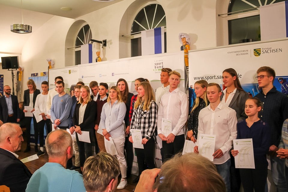 Das Team „Talente für Olympia“ Foto: SachsenSportMarketing
