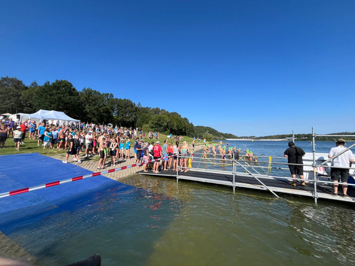 Startbereich Talsperre Pöhl (Foto: F. Müller-Steidner)