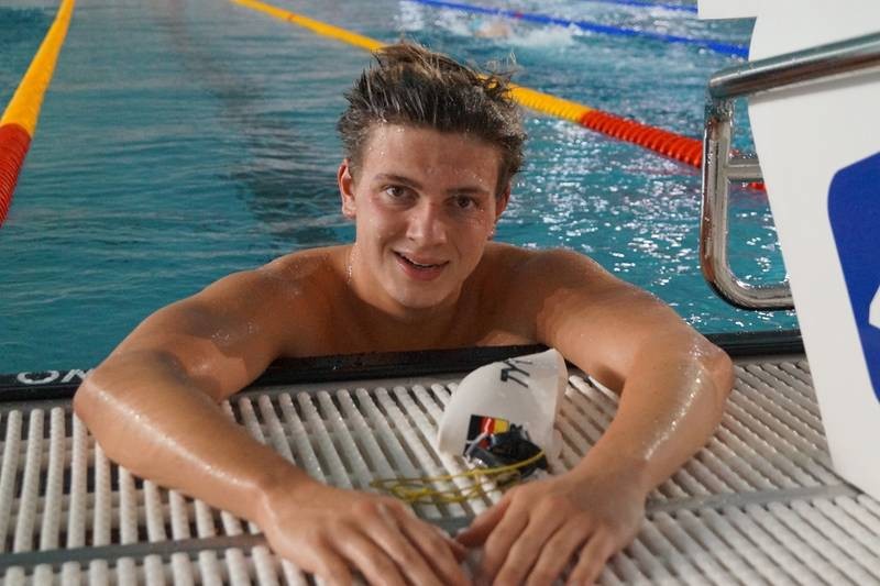 Paul Hentschel (SC Chemnitz) siegt über 1500m Freistil Paul Hentschel (SC Chemnitz) siegt über 1500m Freistil
